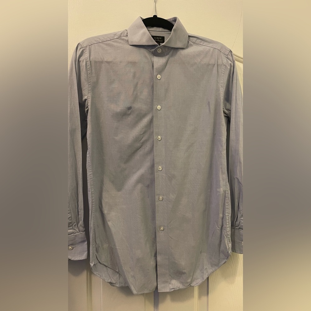 Men's Blue Button-Up Shirt